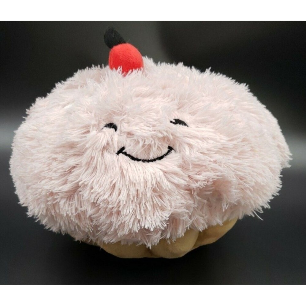Squishable Pink Cupcake Plush Cute Birthday Gift Soft Kawaii Food Stuffed Animal